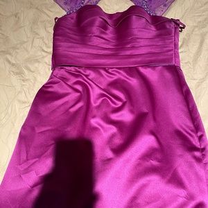 Long purple formal gown /prom dress/special occasion dress